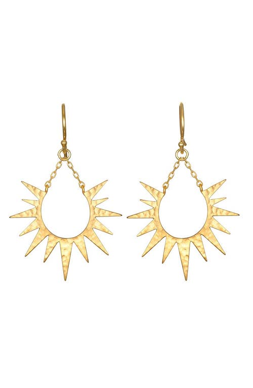 Satya Jewelry Lucent Glow Starburst Linear Drop Earrings In Gold