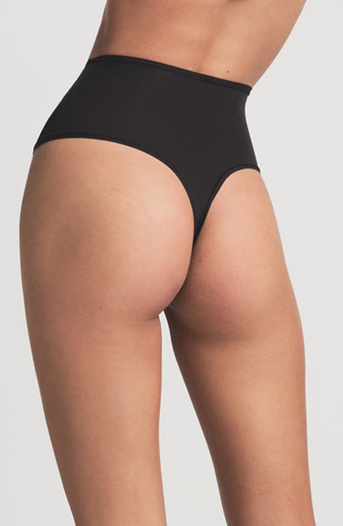 Skims Fits Everybody High Waist Thong In Black