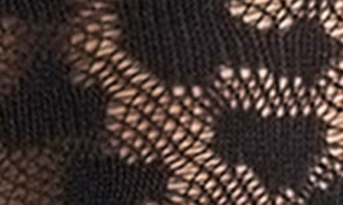 Wolford Reptile Knit High Socks In Black
