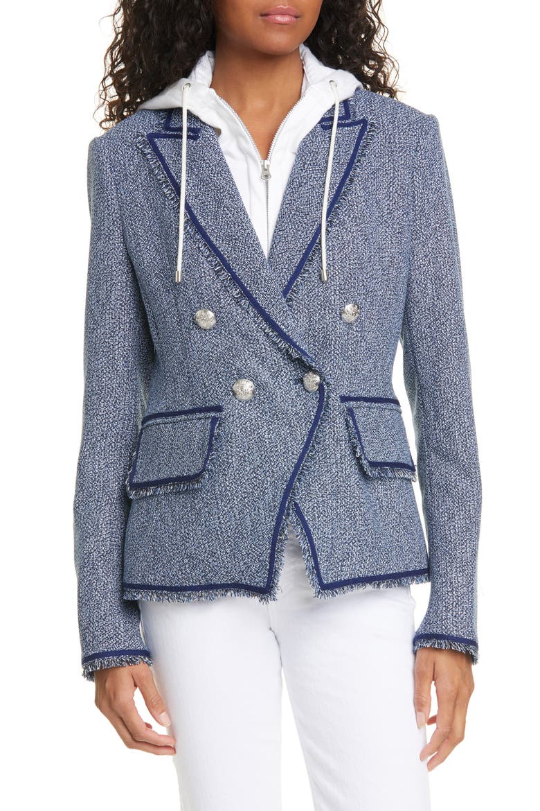 Frisco Tweed Jacket, Alternate, color, NAVY