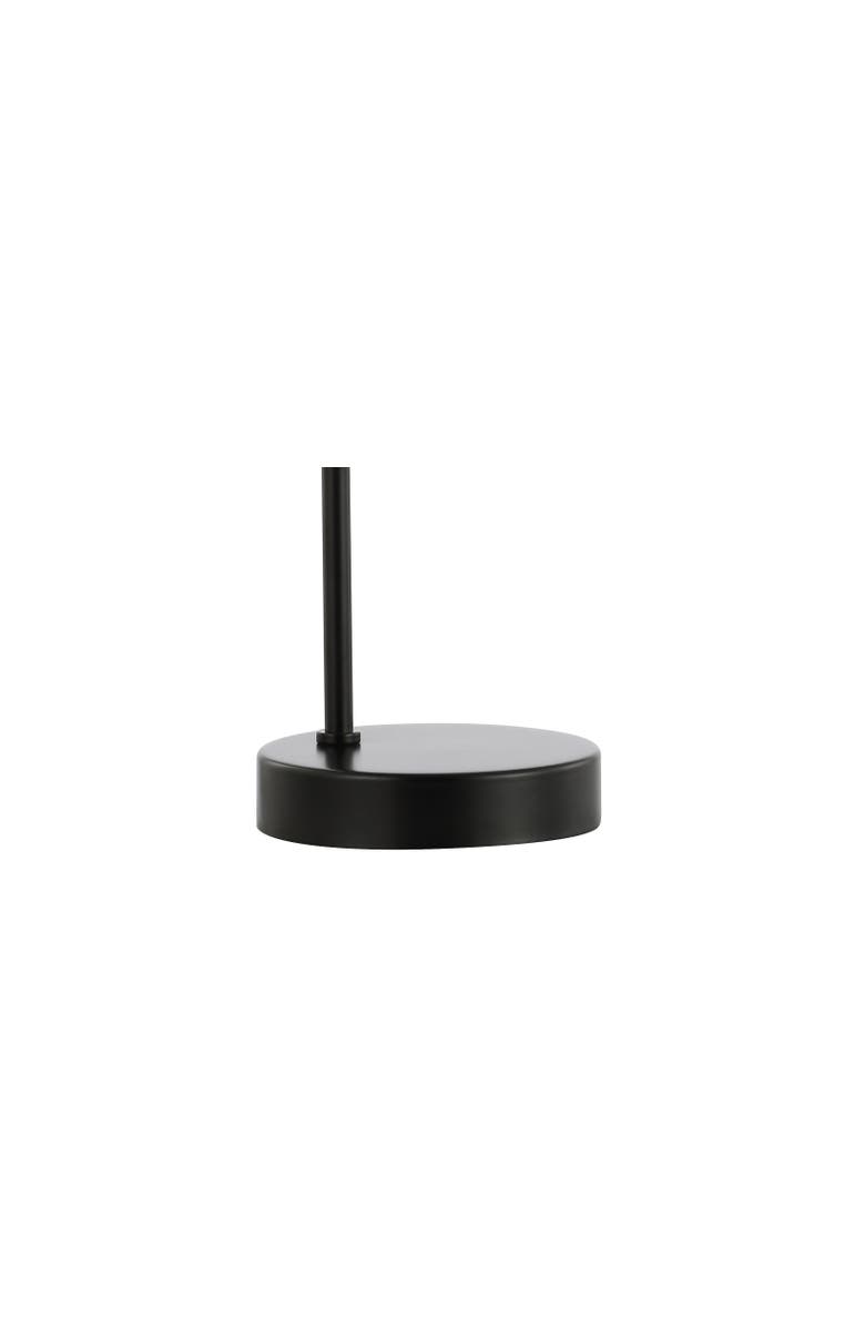 JONATHAN Y Arco Iron/Glass Minimalist Mid-Century Globe LED Table Lamp, Alternate, color, Black