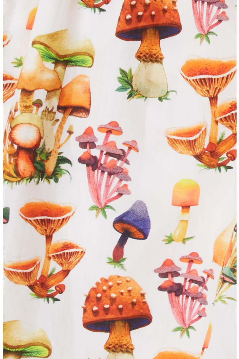 Organic Cotton Seb Gorey Watercolor Shrooms Boxer Short, Alternate, color, White