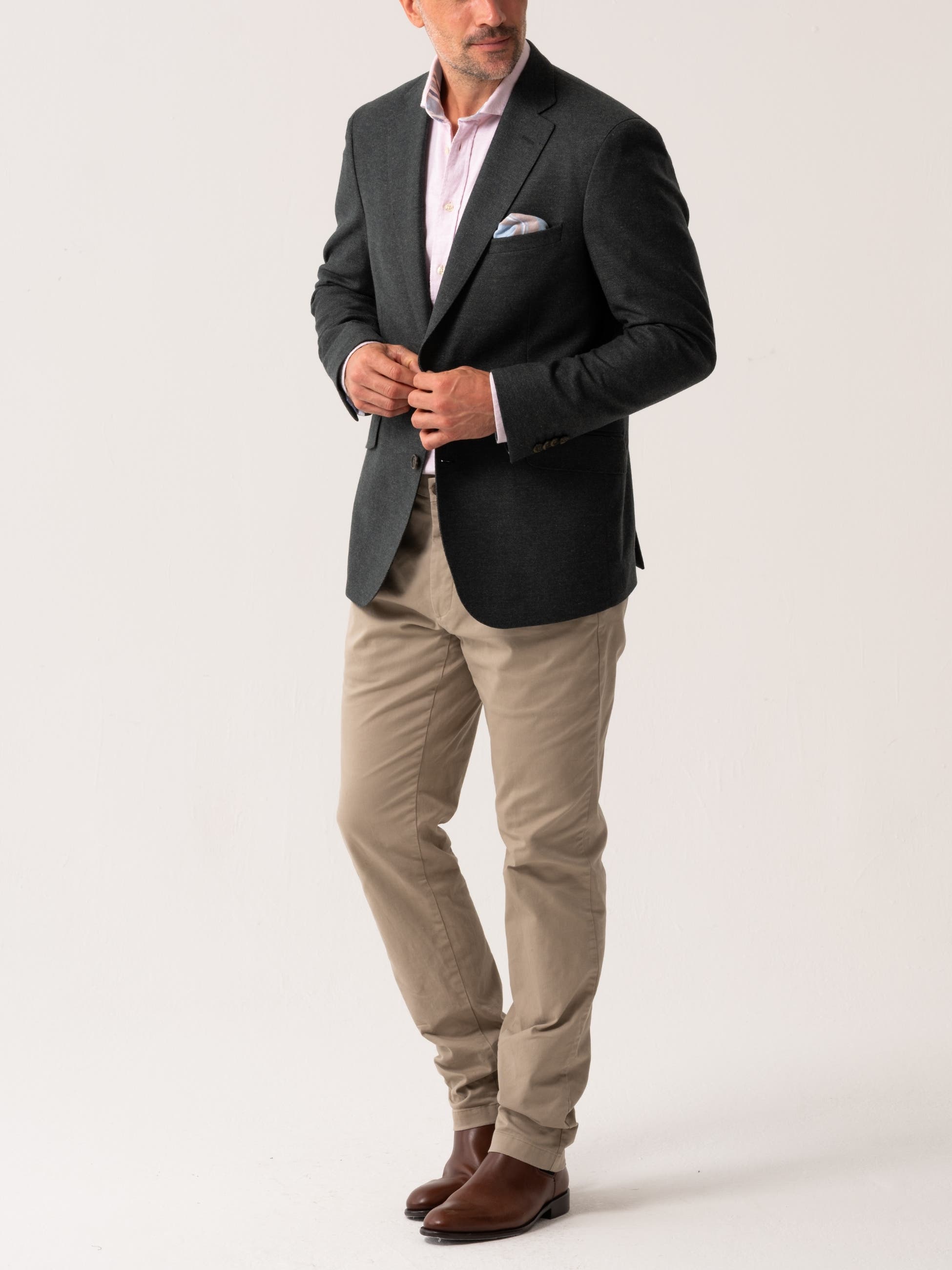 Classic Tailored Wool Blazer - image 2