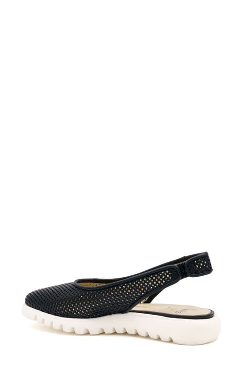 Amalfi By Rangoni Egregio Slingback Sneaker In Black Vapor