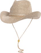 Vince Camuto Packable Shine Cowboy Hat