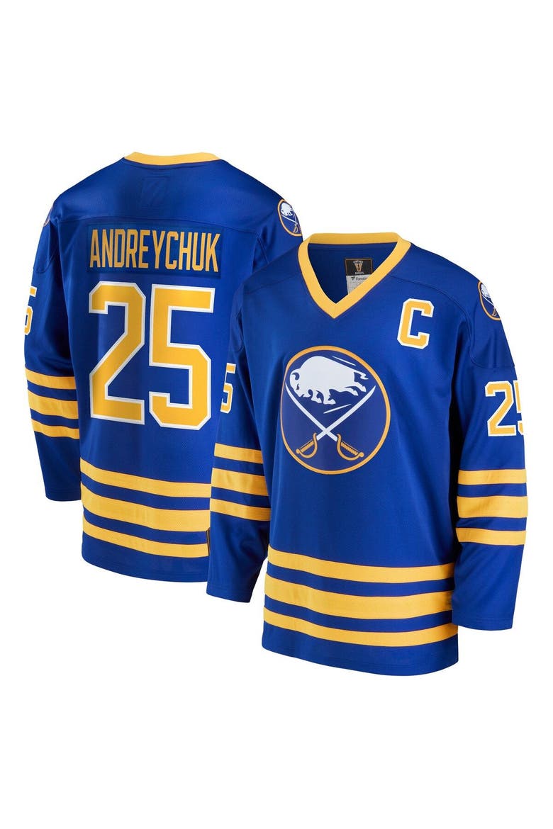 Men's Fanatics Branded Dave Andreychuk Royal Buffalo Sabres Breakaway Retired Player Jersey, Main, color, Royal