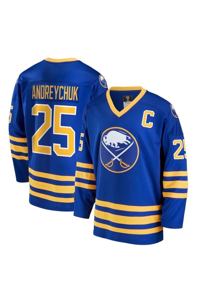 FANATICS Men's Fanatics Branded Dave Andreychuk Royal Buffalo Sabres Breakaway Retired Player Jersey, Main, color, Royal