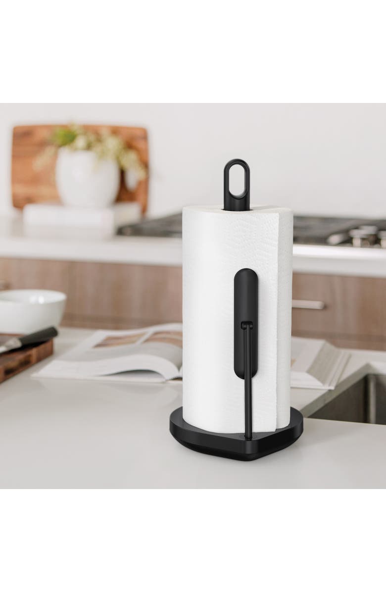 simplehuman tension arm paper towel holder, Alternate, color, Matte Black