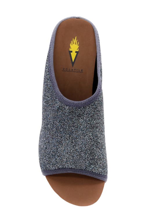 Volatile Festina Platform Slide Sandal In Navy