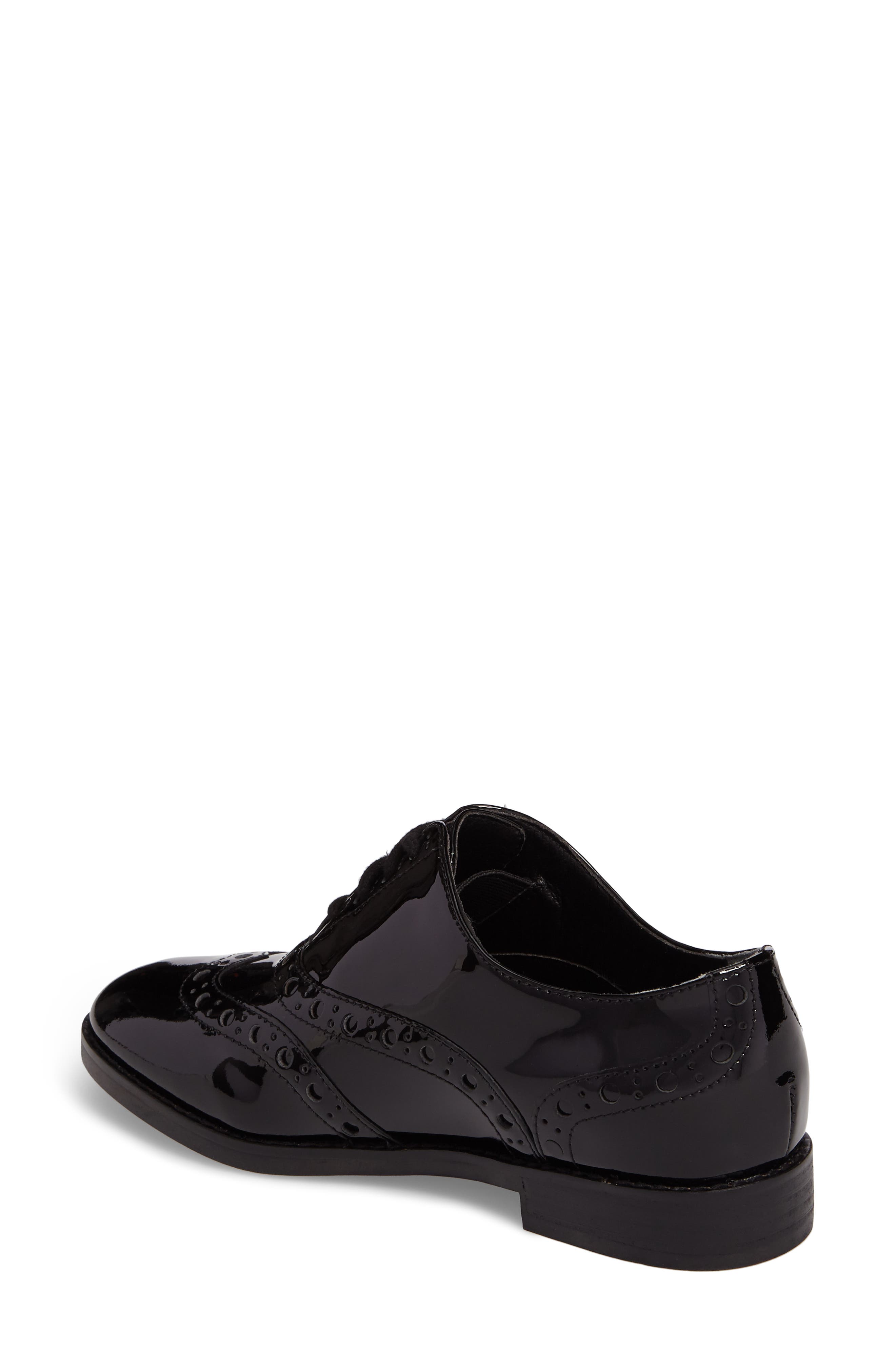 Vionic Hadley Wingtip, Alternate, color, BLACK PATENT LEATHER
