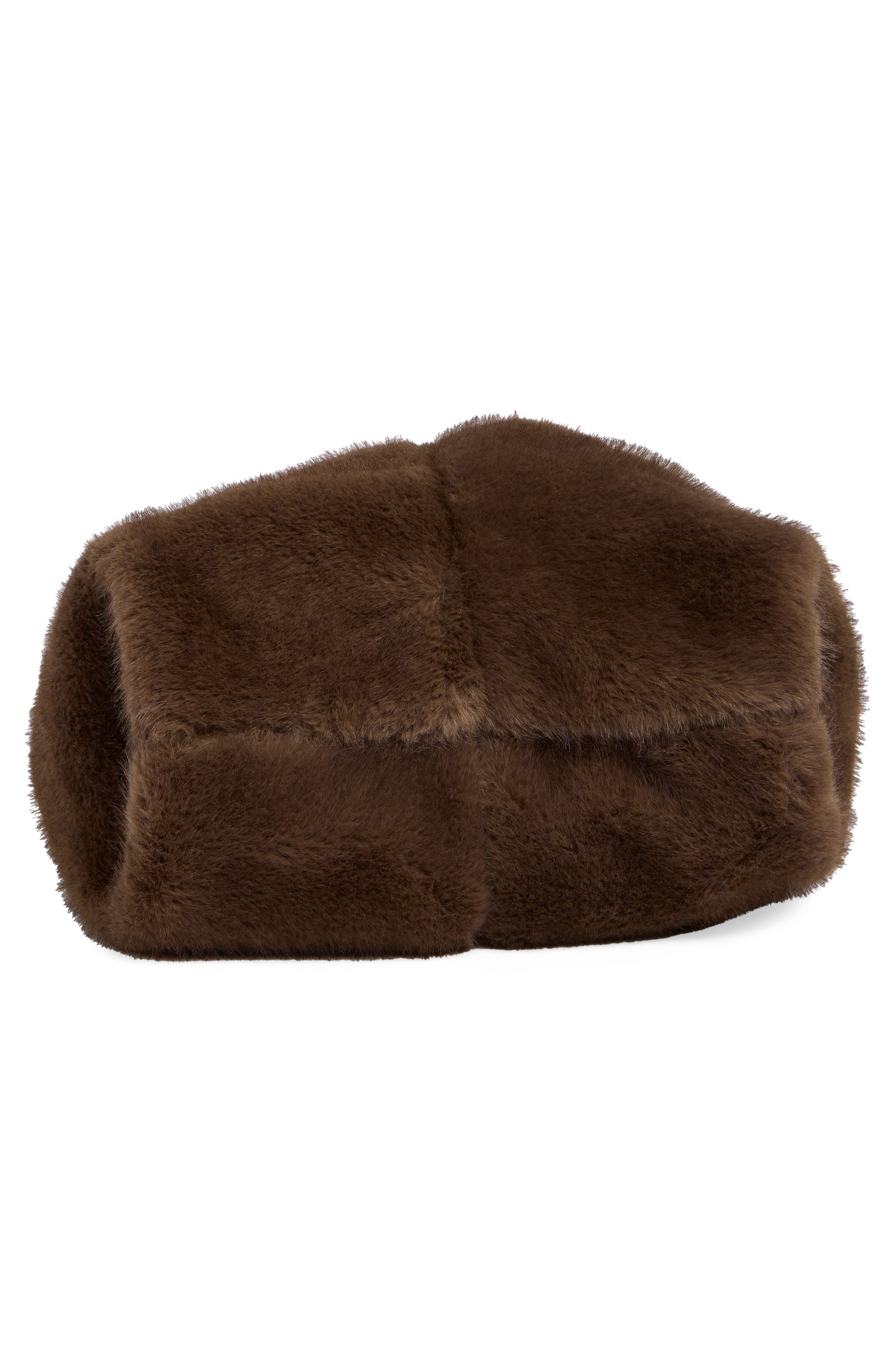 A.L.C. Simone Faux Fur Bag, Alternate, color, Brown