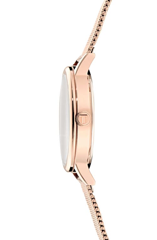 Ted Baker Phylipa Mesh Strap Watch, 36mm In Rose Goldone