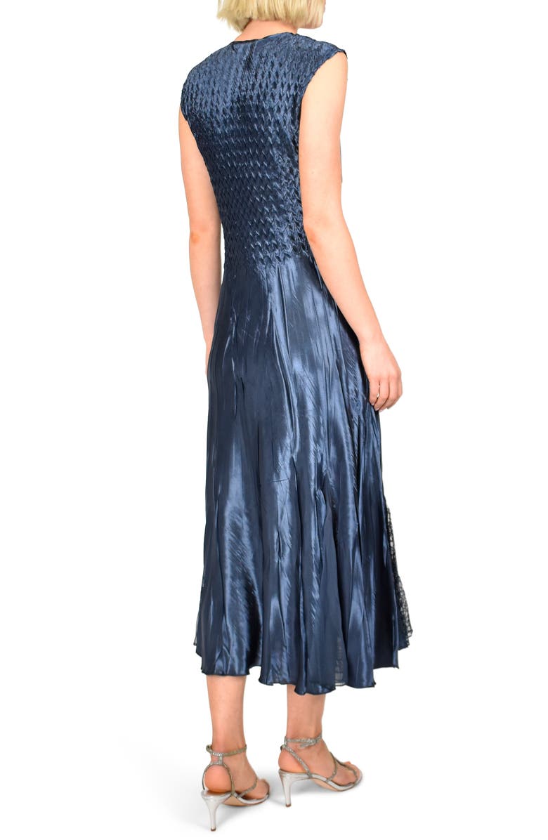 Komarov Charmeuse Midi Dress with Jacket, Alternate, color,