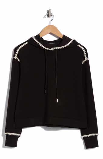 Whipstitch Trim Hoodie