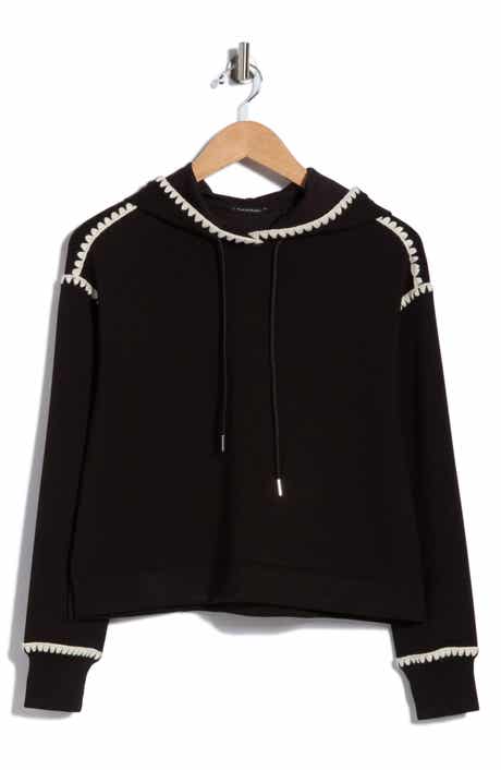 Whipstitch Trim Hoodie