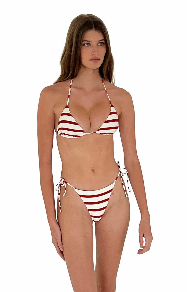 WeWoreWhat Tie Bottom, Alternate, color, Off Wht/True Rd