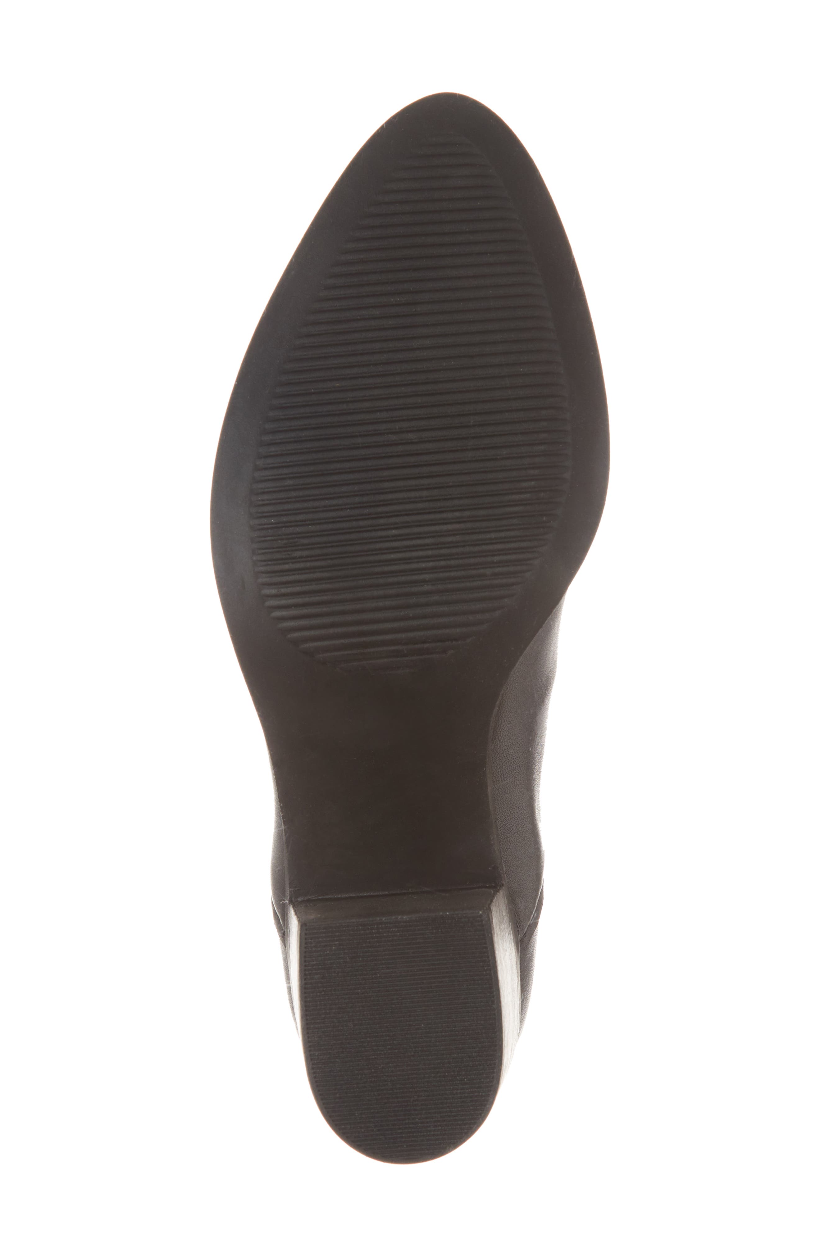 Petra Open Side Bootie, Alternate, color, BLACK LEATHER