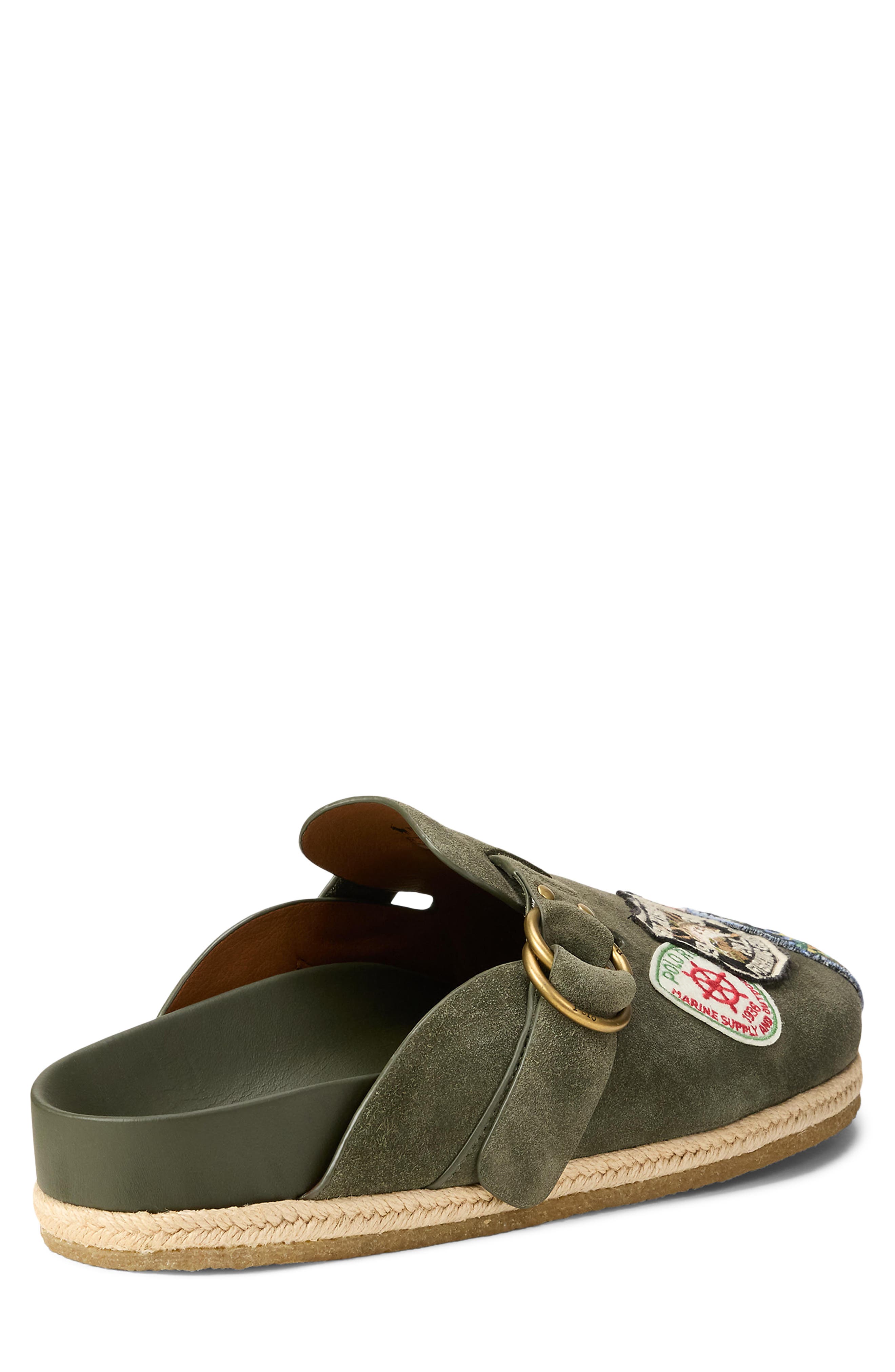 Turbach Logo Patch Clog, Alternate, color, ESTATE OLIVE/ PATCHES