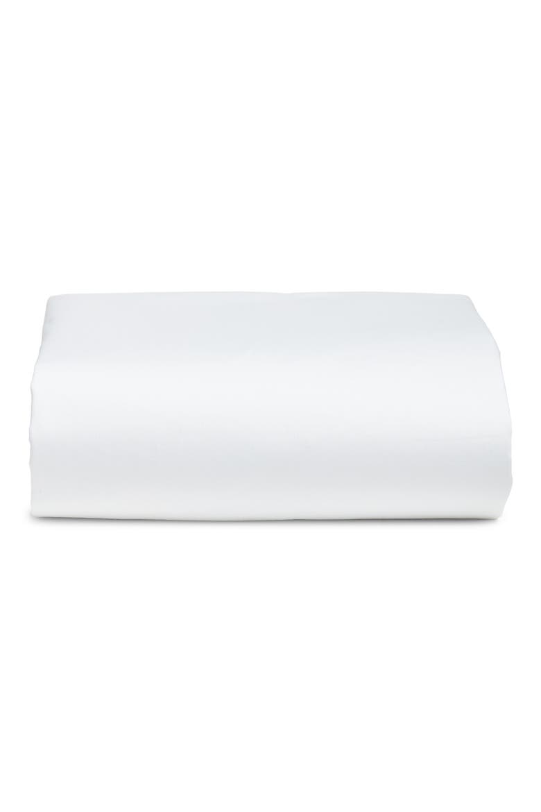 400 Thread Count Organic Cotton Fitted Sheet, Main, color, WHITE