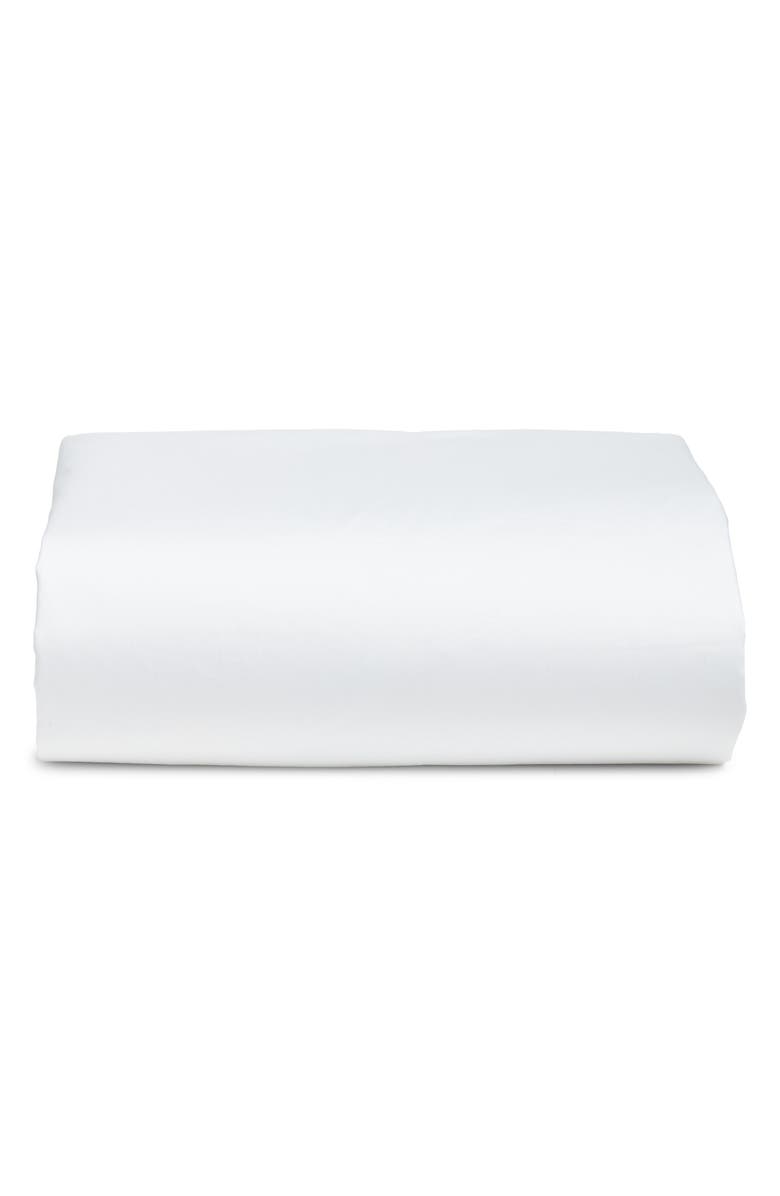 Nordstrom 400 Thread Count Organic Cotton Fitted Sheet, Main, color, White