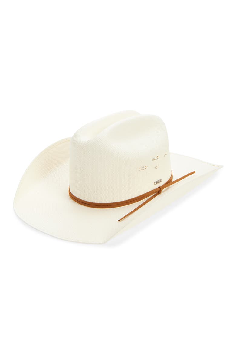 Laredo Straw Cowboy Hat, Main, color, BONE