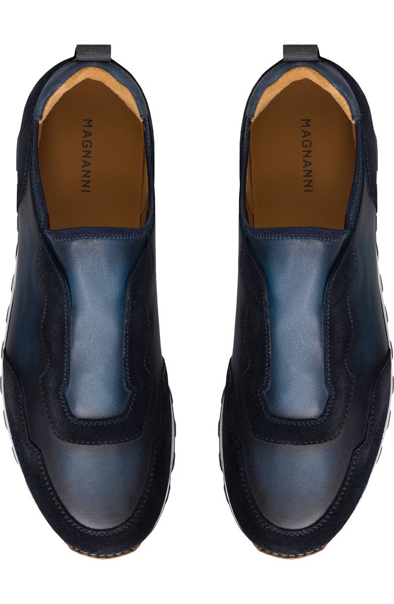 Magnanni Arco Slip-On Sneaker, Alternate, color, Navy