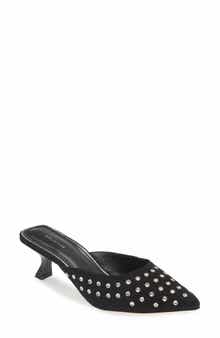 Avec Les Filles Quincy Metallic Pointed Toe Slingback Pump