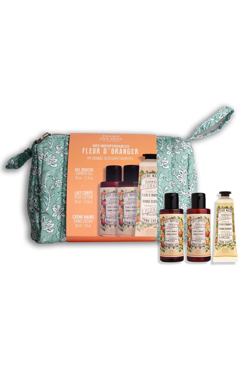 Orange Blossom Travel Set, Alternate, color, Green
