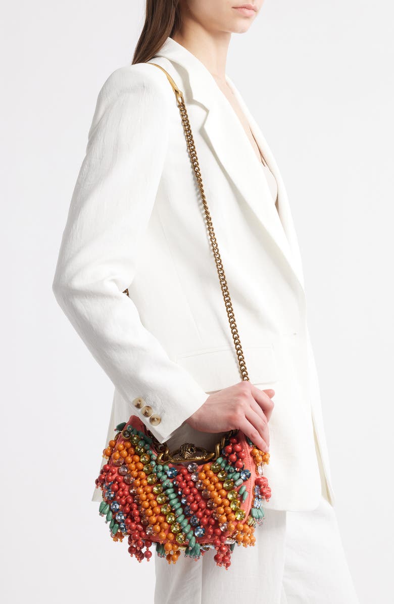 Kurt Geiger London Small Chelsea Embellished Hobo Bag, Alternate, color,