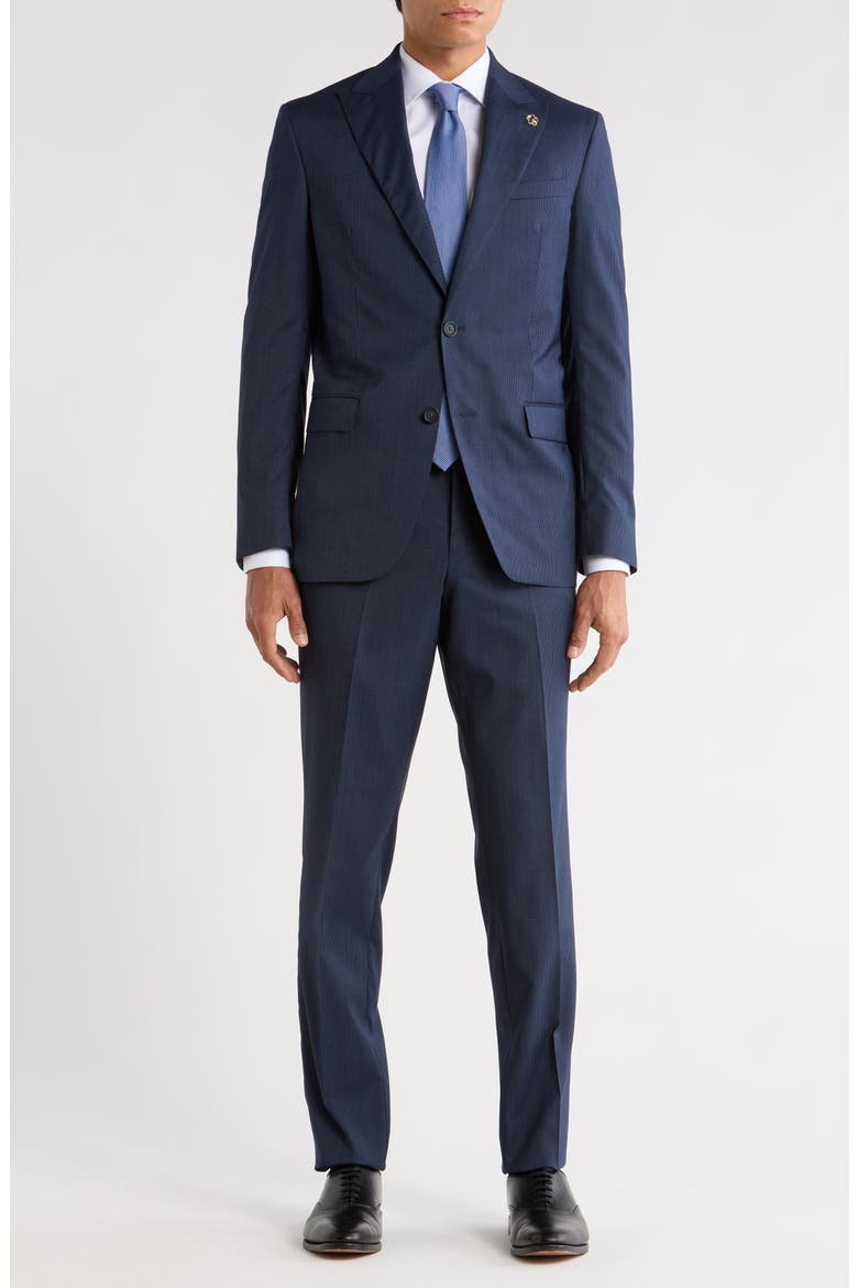 Jason Navy Wool Suit, Main, color, NAVY