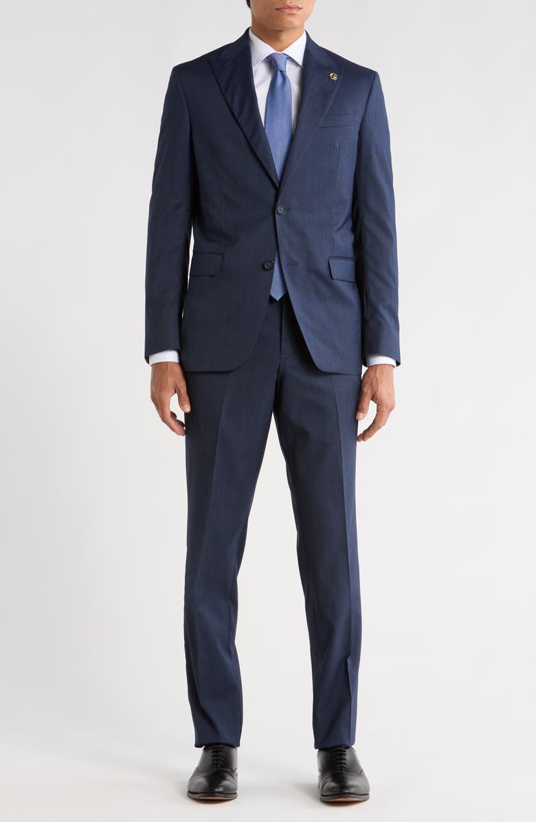 No Ordinary Joe by Ted Baker Jason Navy Wool Suit, Main, color, Navy