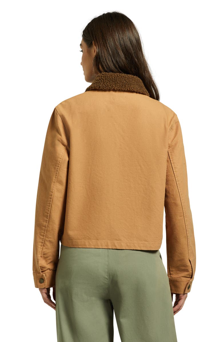 Brixton Mechanic's Garage Cotton Canvas Jacket, Alternate, color, Tobacco Brown