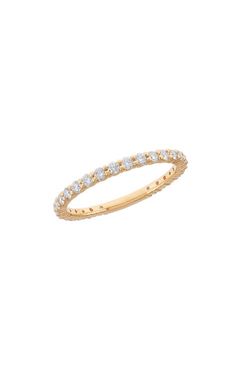 14K Gold Brilliant Cut Diamond Band Ring