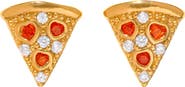 Girls Crew Pepperoni Pizza Stud Earrings