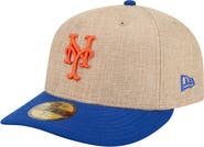 New Era Men's New Era Natural/Royal New York Mets Twine 59FIFTY Fitted Hat