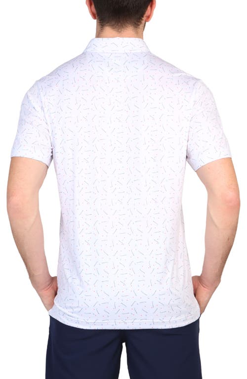 Tailorbyrd Golf Clubs Performance Golf Polo In White