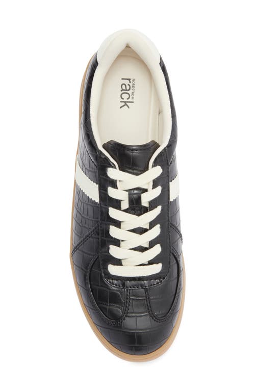 Nordstrom Rack Philly Embossed Lace-up Sneaker In Black