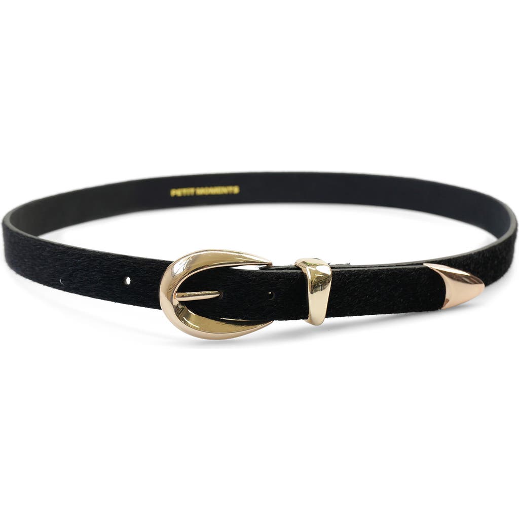 Petit Moments Marisa Leather Belt In Black