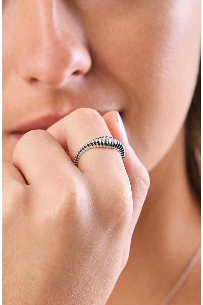 14K Gold Stackable Ring, Alternate, color, 14K WHITE GOLD