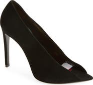 Valentino Garavani Open Toe Révélé Suede Pump