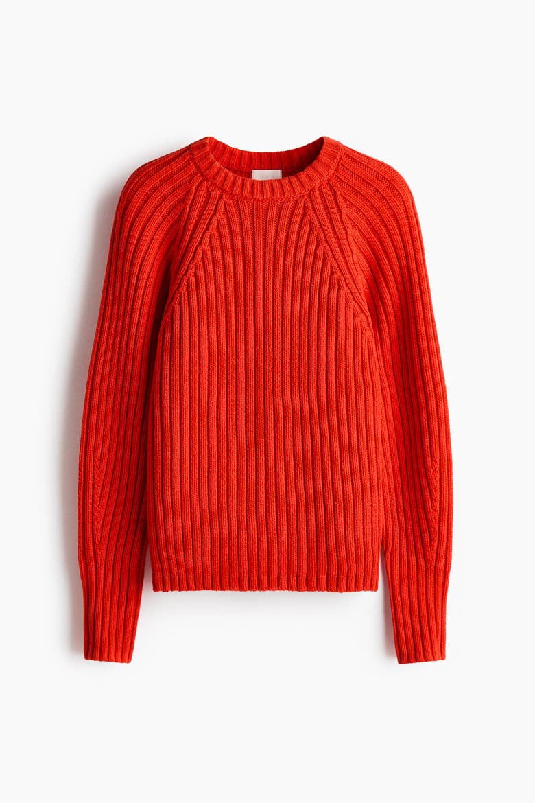 Rib-knit Jumper, Alternate, color, Bright red