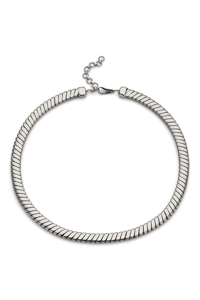 Sunlight Chain Necklace, Main, color, RHODIUM