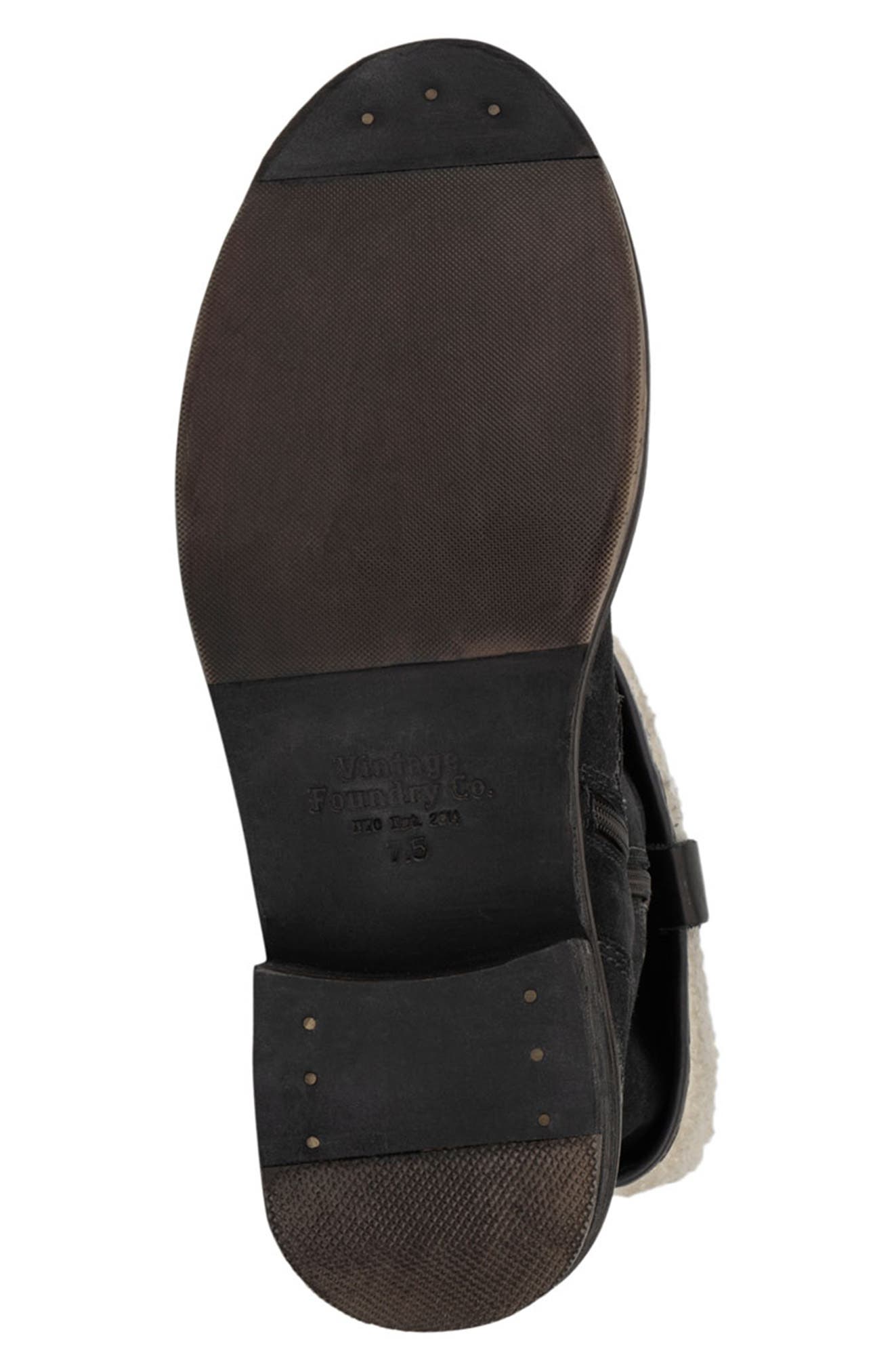 VINTAGE FOUNDRY Trina Faux Fur Trimmed Boot, Alternate, color, 