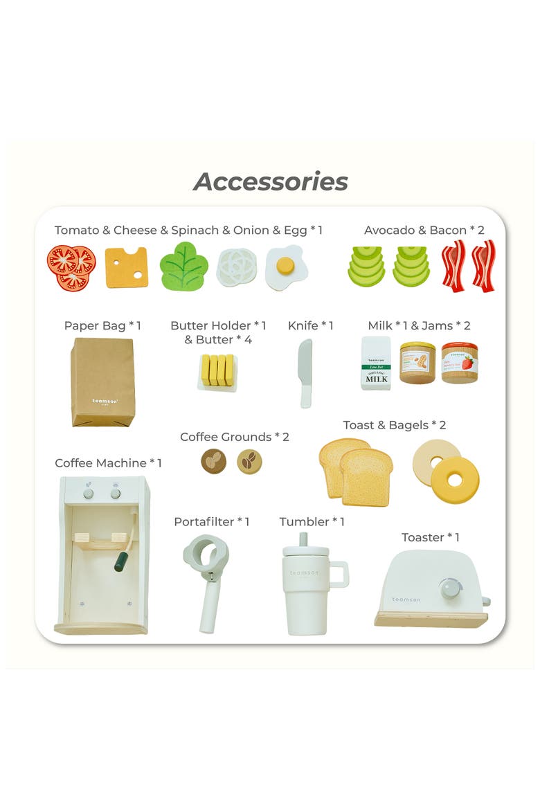 Little Chef Santa Barbara Breakfast Playset, Alternate, color, MULTI