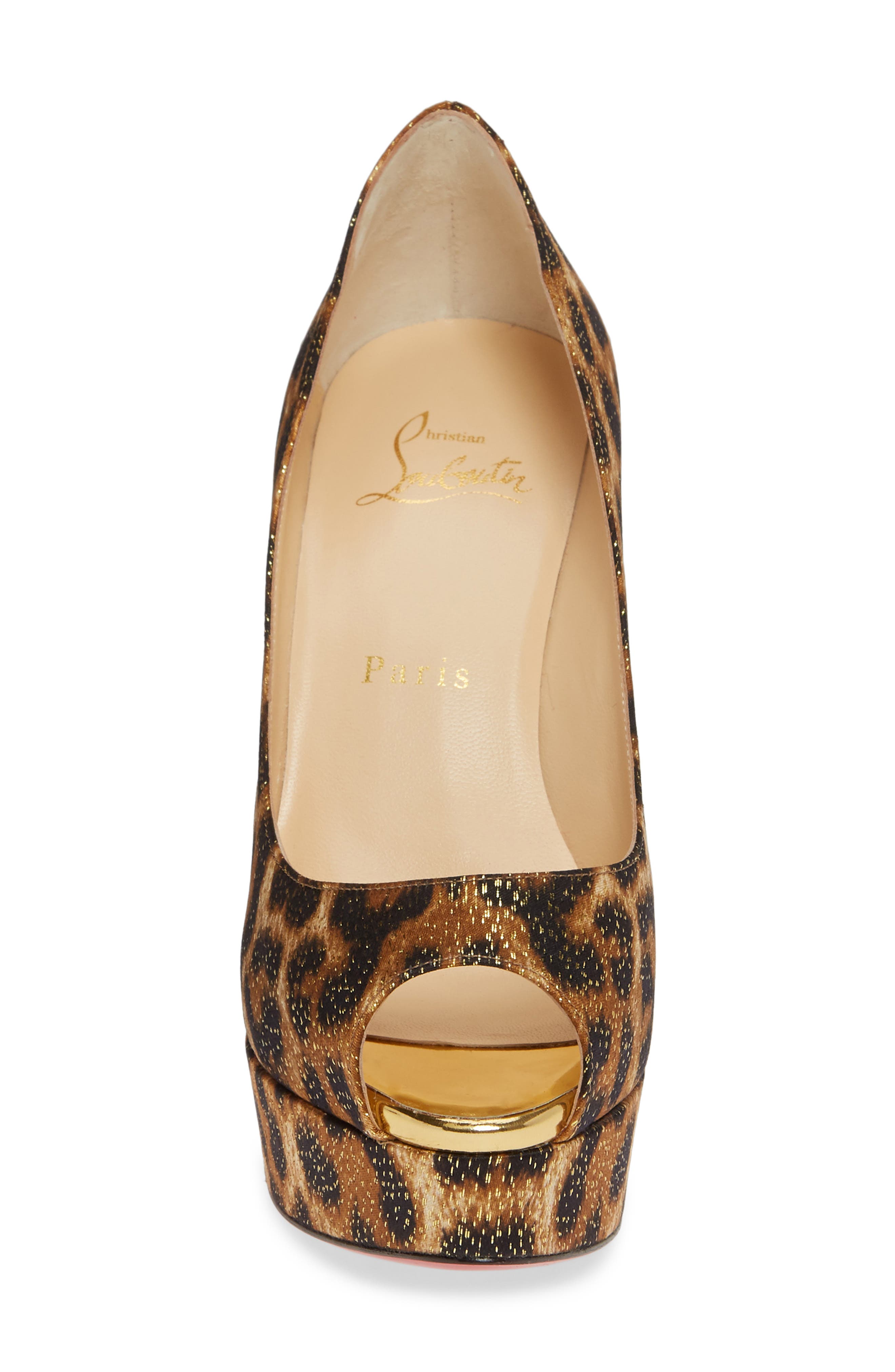 Christian Louboutin Feetish Peep Toe Platform Pump, Alternate, color, 