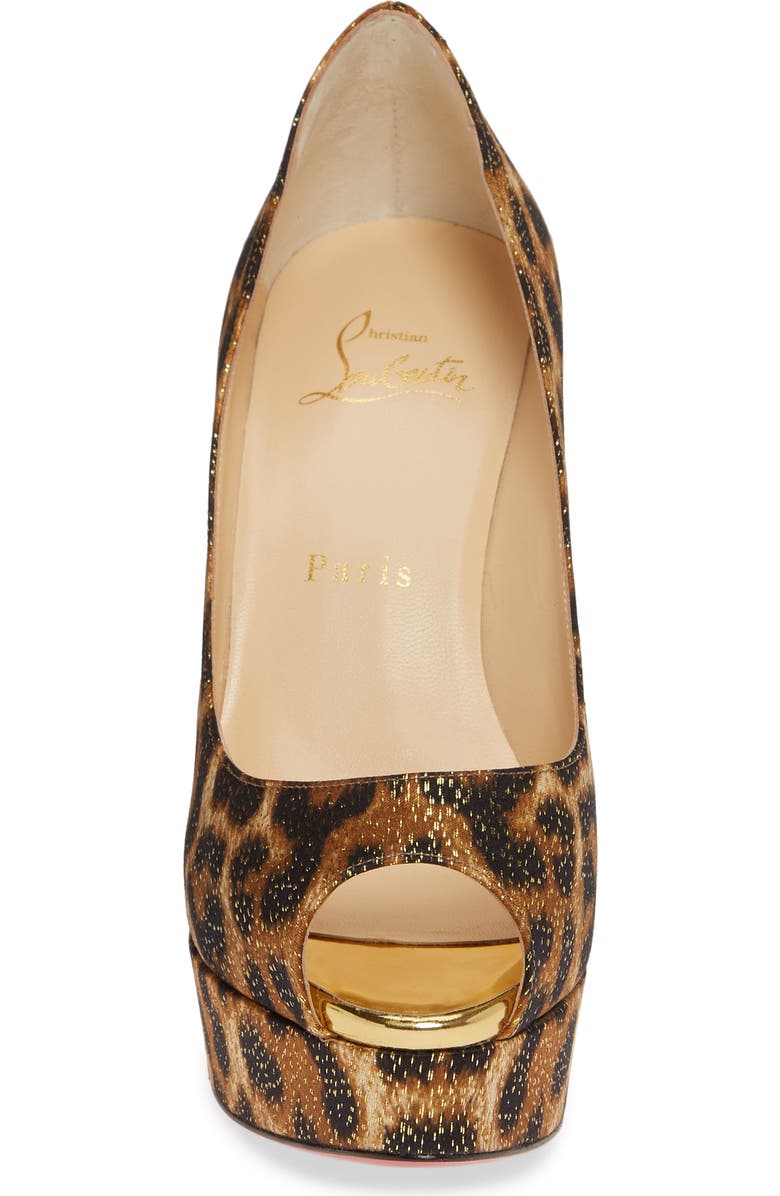 Christian Louboutin Feetish Peep Toe Platform Pump, Alternate, color,