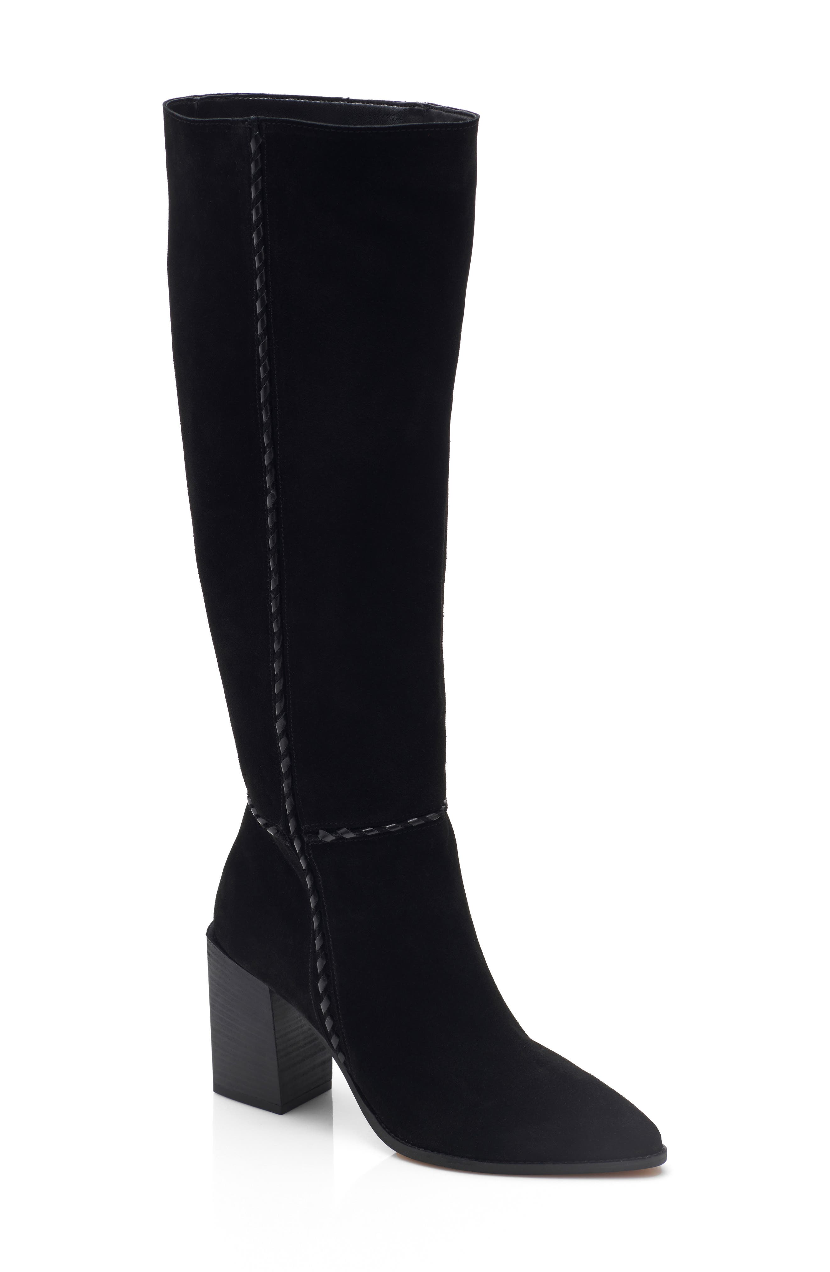 Riley Knee High Boot, Main, color, BLACK