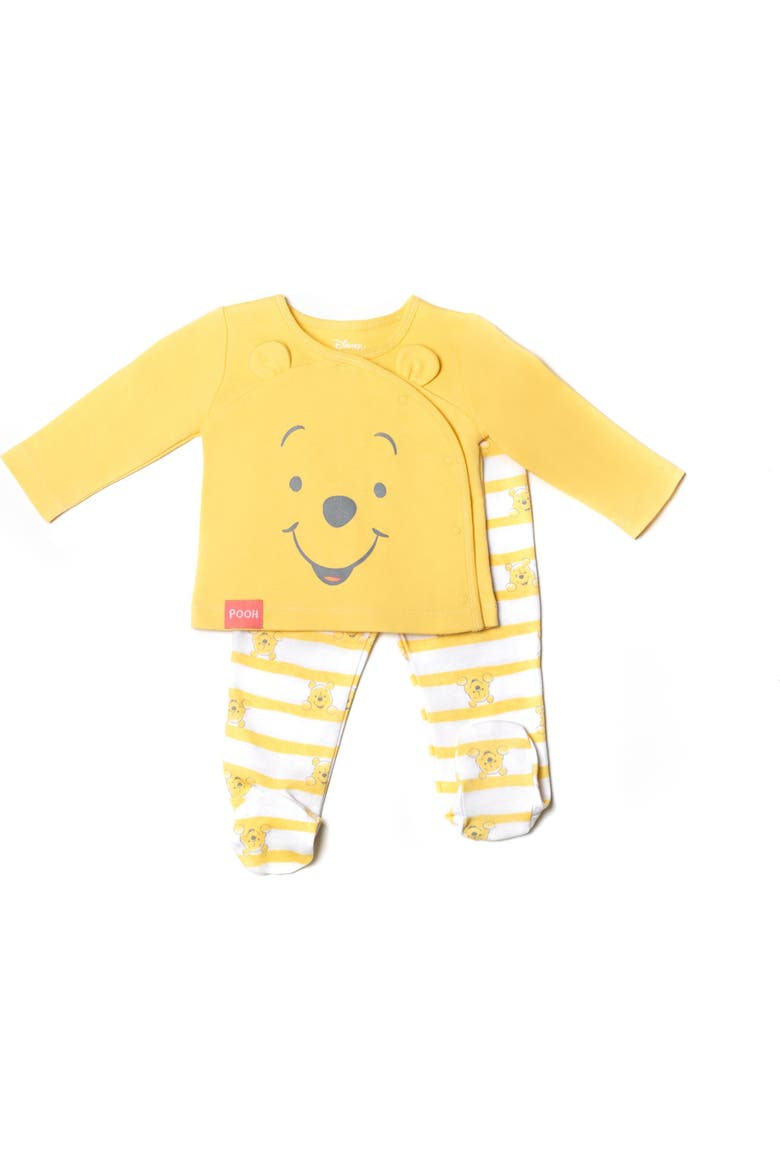 Winnie the Pooh Top and Footed Pants Set with Hat, Alternate, color, Winnie the Pooh Yellow