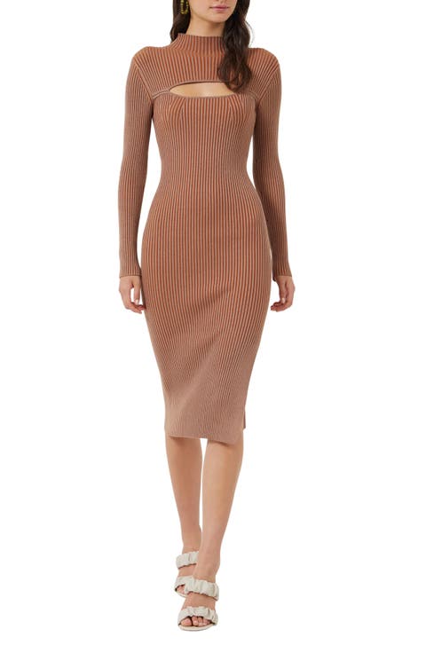 Mathilda Knit Cutout Long Sleeve Dress