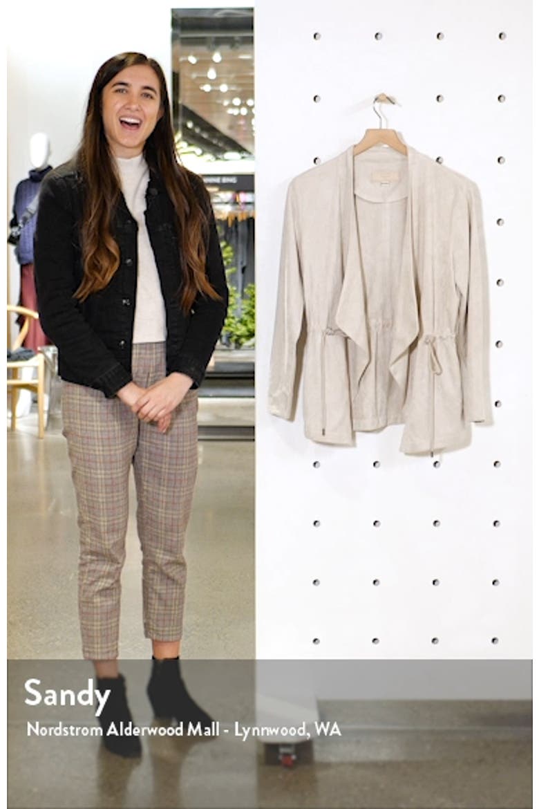 Faux Suede Drapey Jacket video
